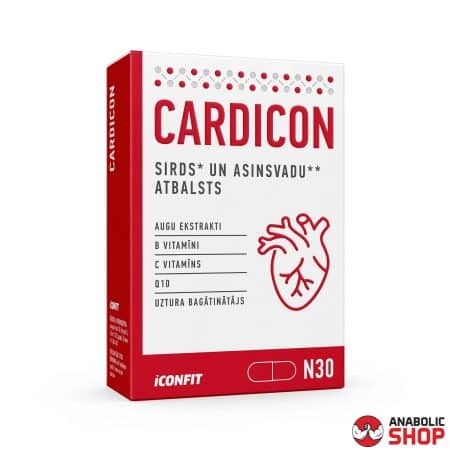 Iconfit Cardicon Sirds un Asinsvadu atbalsts 30 kapsulas