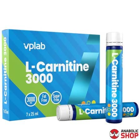 VPLAB L-Carnitine 3000 L-Karnitīns 7x25 ml Citrus