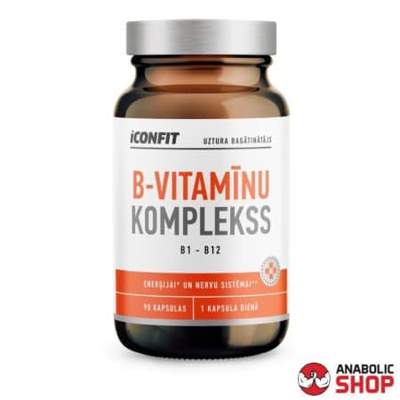 Iconfit Vitamin B Complex B vitamīnu komplekss 90 kapsulas