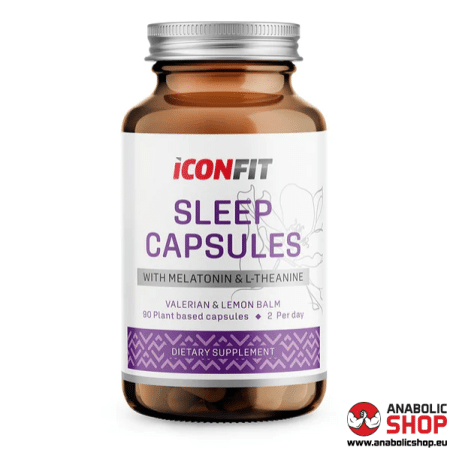 Iconfit Sleep Capsules Kapsulas Miegam   Teanīns   Melatonīns 90 kapsulas