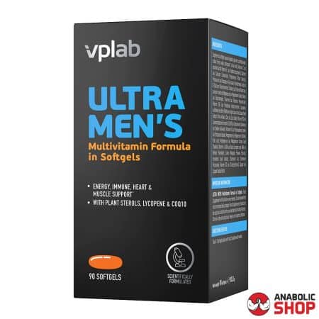 VPLAB Ultra Men's Multivitamin Formula Multivitamīnu komplekss vīriešiem 90 mīkstās kapsulas