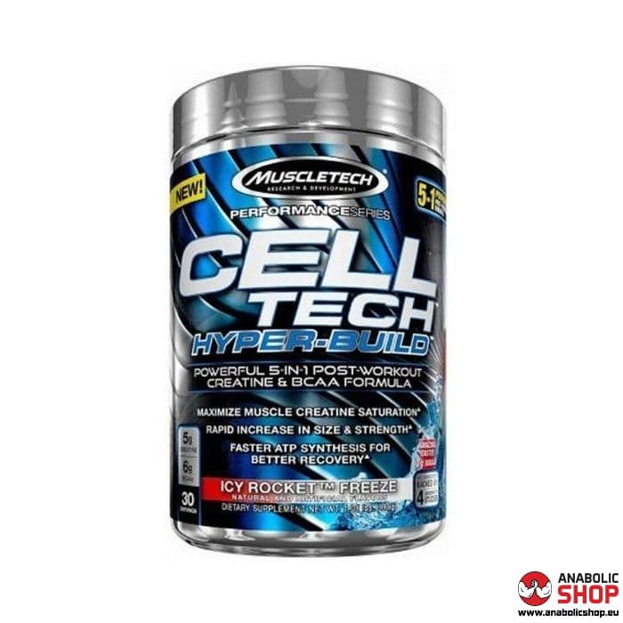 MuscleTech Cell Tech Hyper-Build Kreatīns, Aminoskābes 485 grami ...
