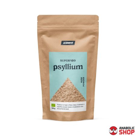 Iconfit Psyllium organiskais psīlija sēklu pulveris 150 grami