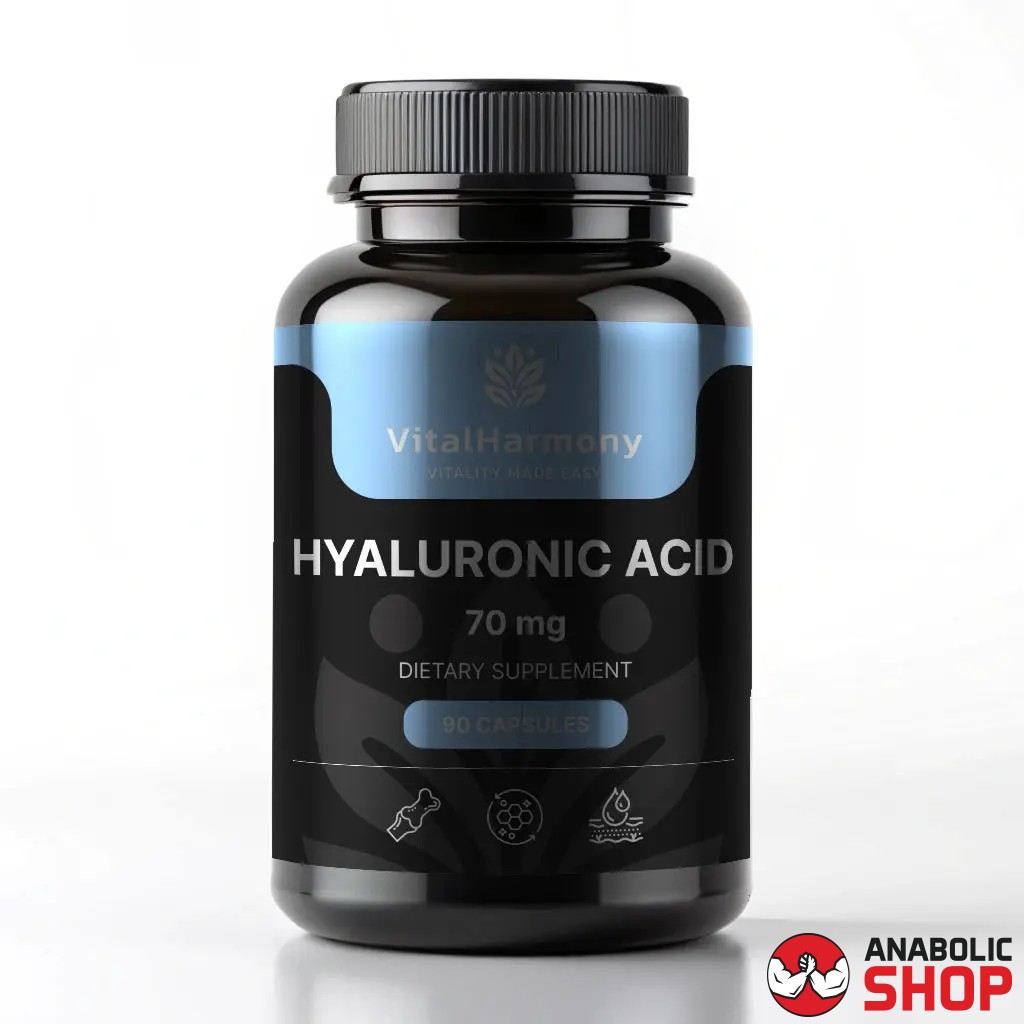 VitalHarmony Hyaluronic Acid 70 mg Hialuronskābe 90 kapsulas