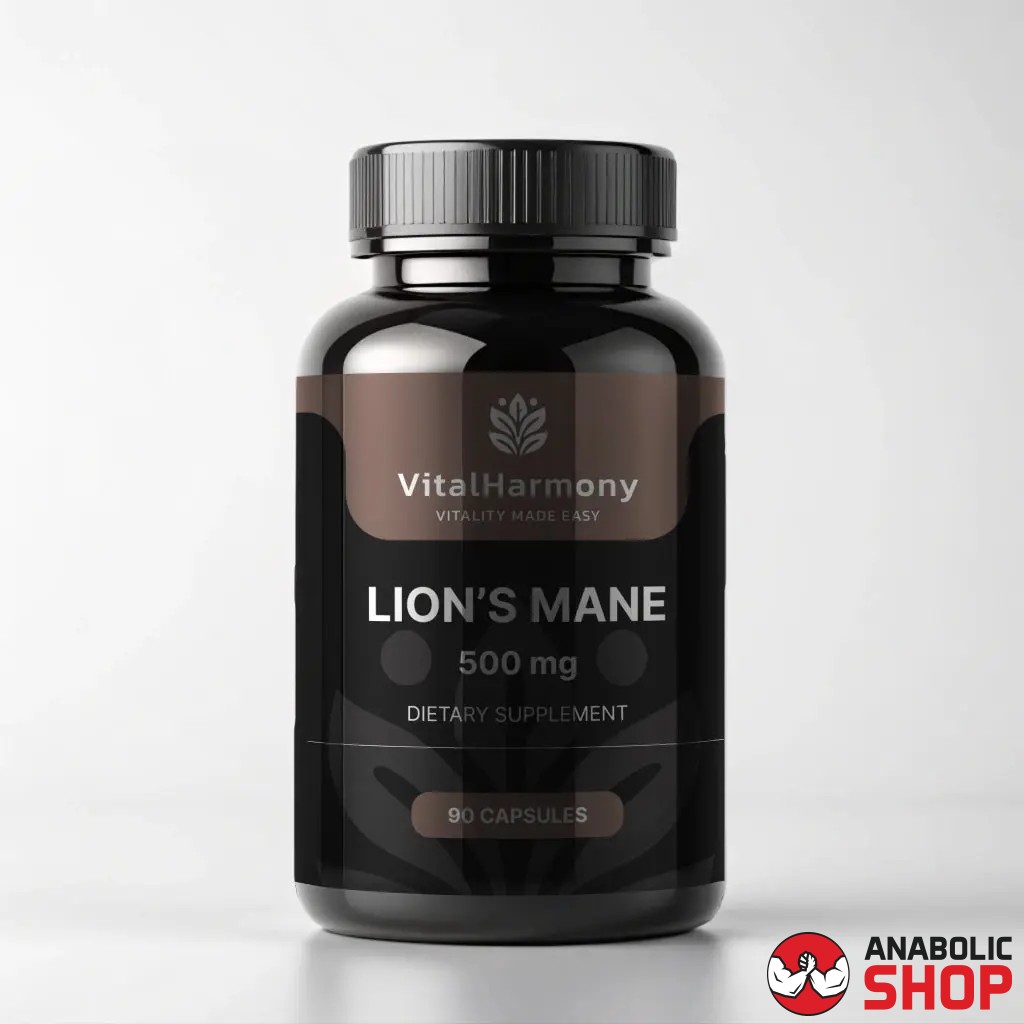 VitalHarmony Lion’s Mane 500 mg Hericium sēnes ekstrakts 90 kapsulas
