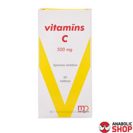 Medpro Vitamīns C, 60 ilgstošas darbības tabletes