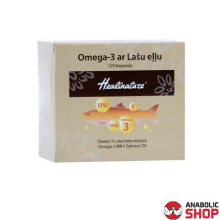 Aptiekas Produkcija Healinature® Omega-3 ar Lašu eļļu 120 kapsulas