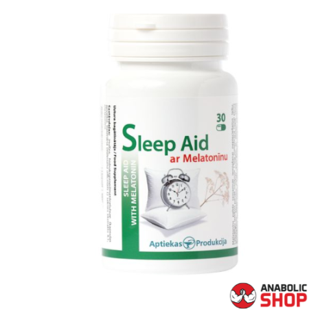 Aptiekas Produkcija Sleep Aid ar Melatonīnu 30 kapsulas